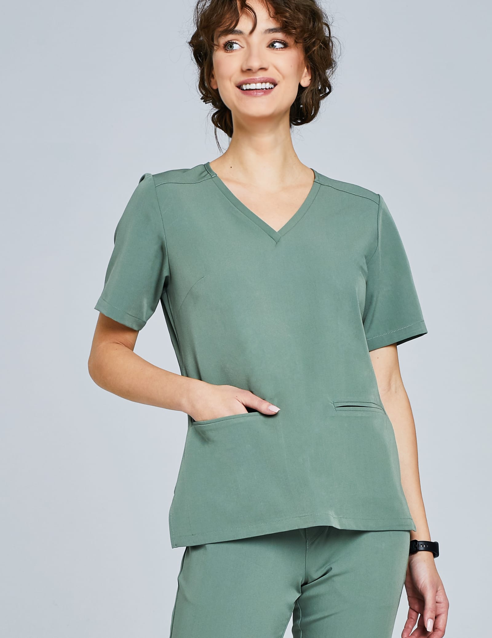 Casy Damen-Sweatshirt – KHAKI Casy Damen-Sweatshirt – KHAKI