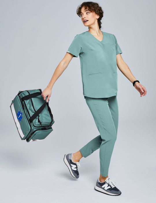 Basic-Damenhose - DUSTY GREEN Basic-Damenhose - DUSTY GREEN