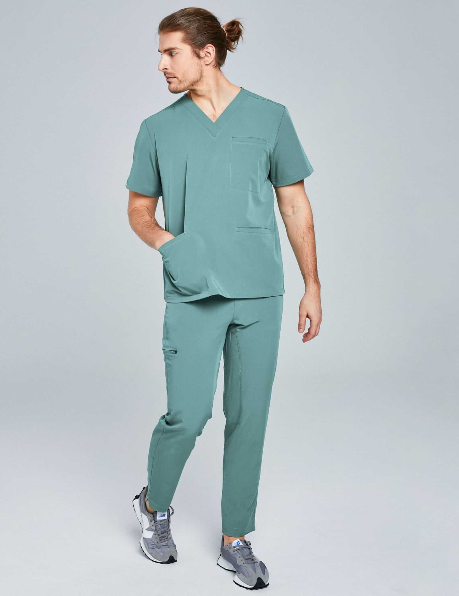 Herren-Basic-Hose – DUSTY GREEN