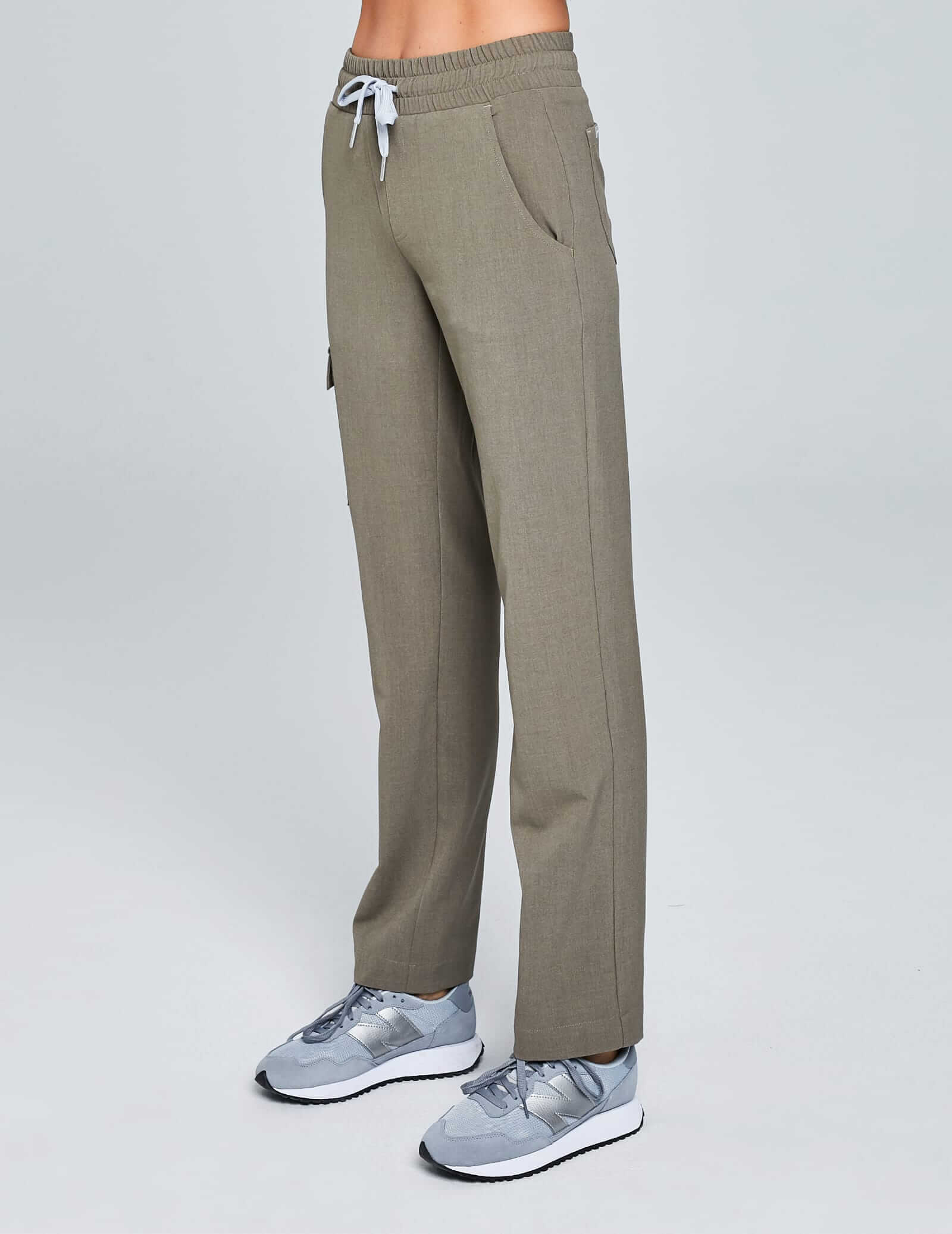 Damen-Yogahose – Dunkler Sand