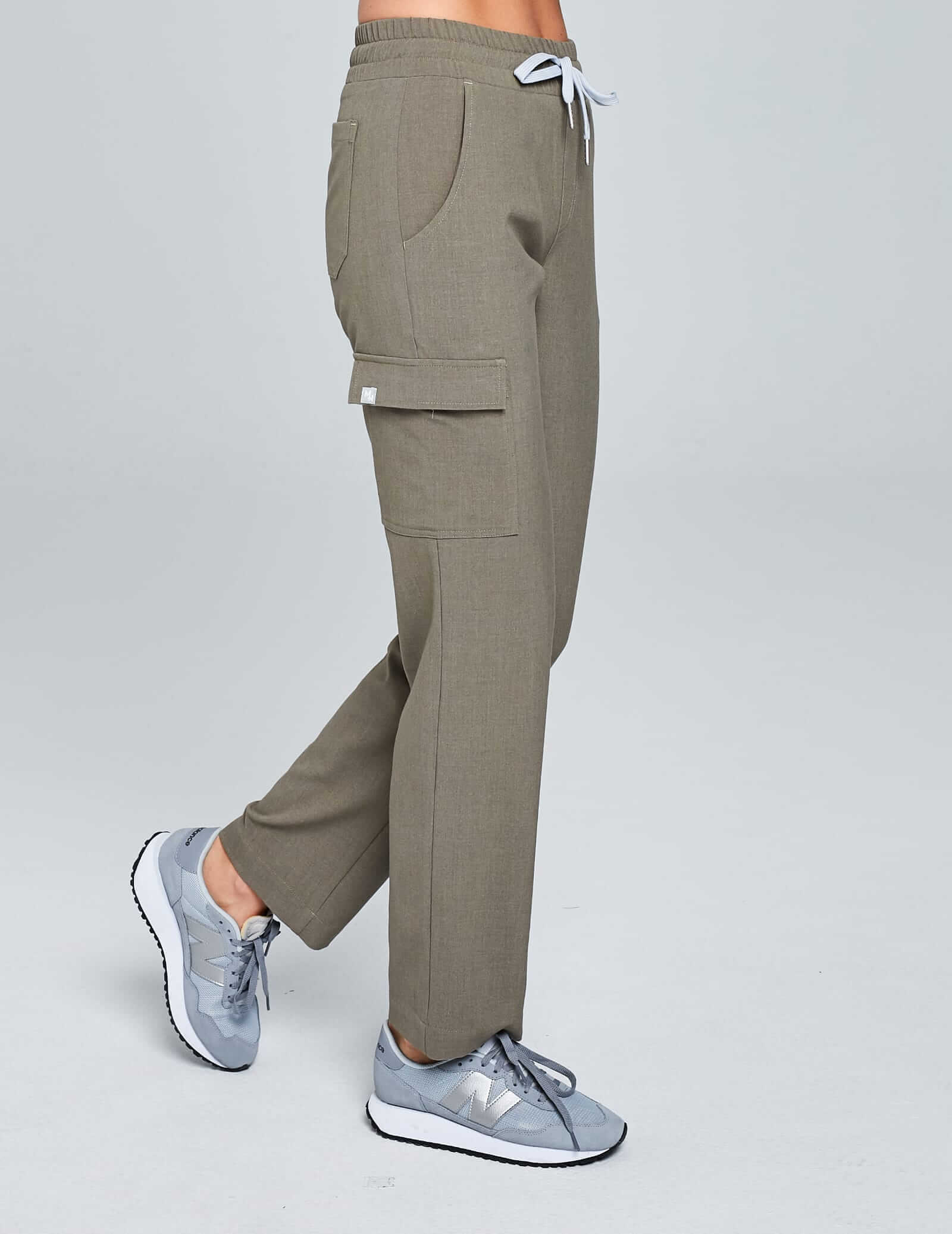 Damen-Yogahose – Dunkler Sand