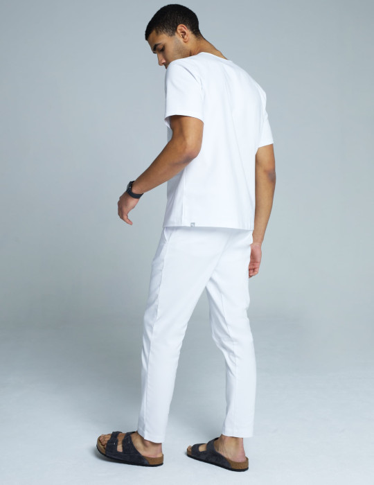 Herren-Basic-Hose – Weiß Herren-Basic-Hose – Weiß