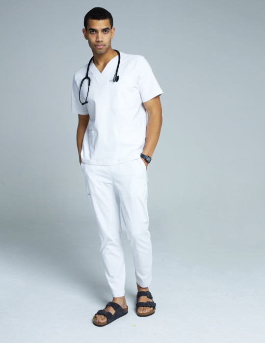 Herren-Basic-Hose – Weiß Herren-Basic-Hose – Weiß