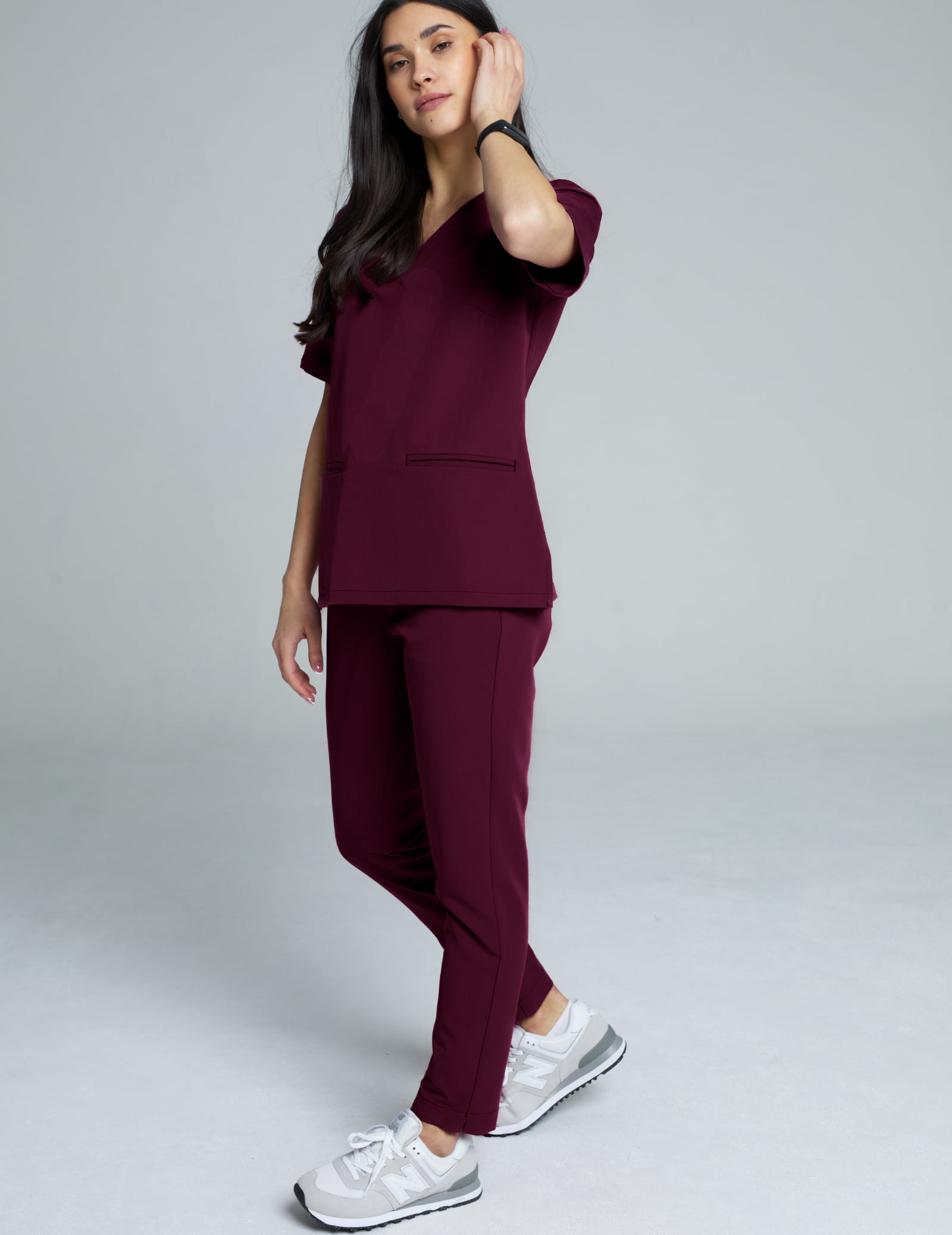 Casy Damen-Sweatshirt – BURGUND Casy Damen-Sweatshirt – BURGUND