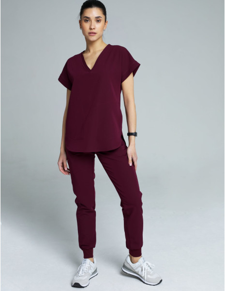Damen Jogger - BURGUNDY