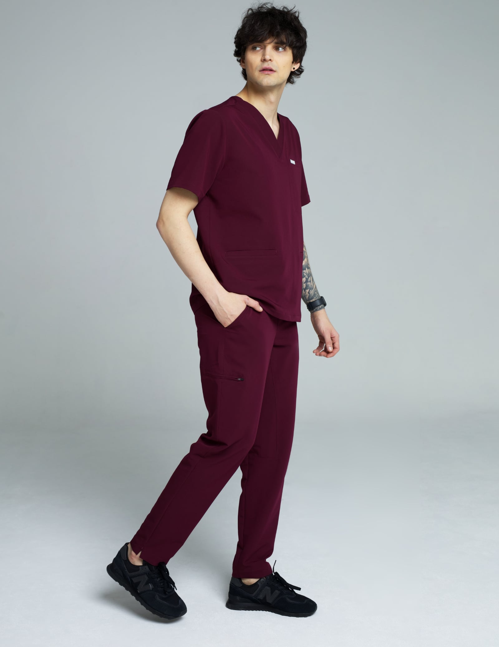 Herren-Basic-Hose – BURGUND