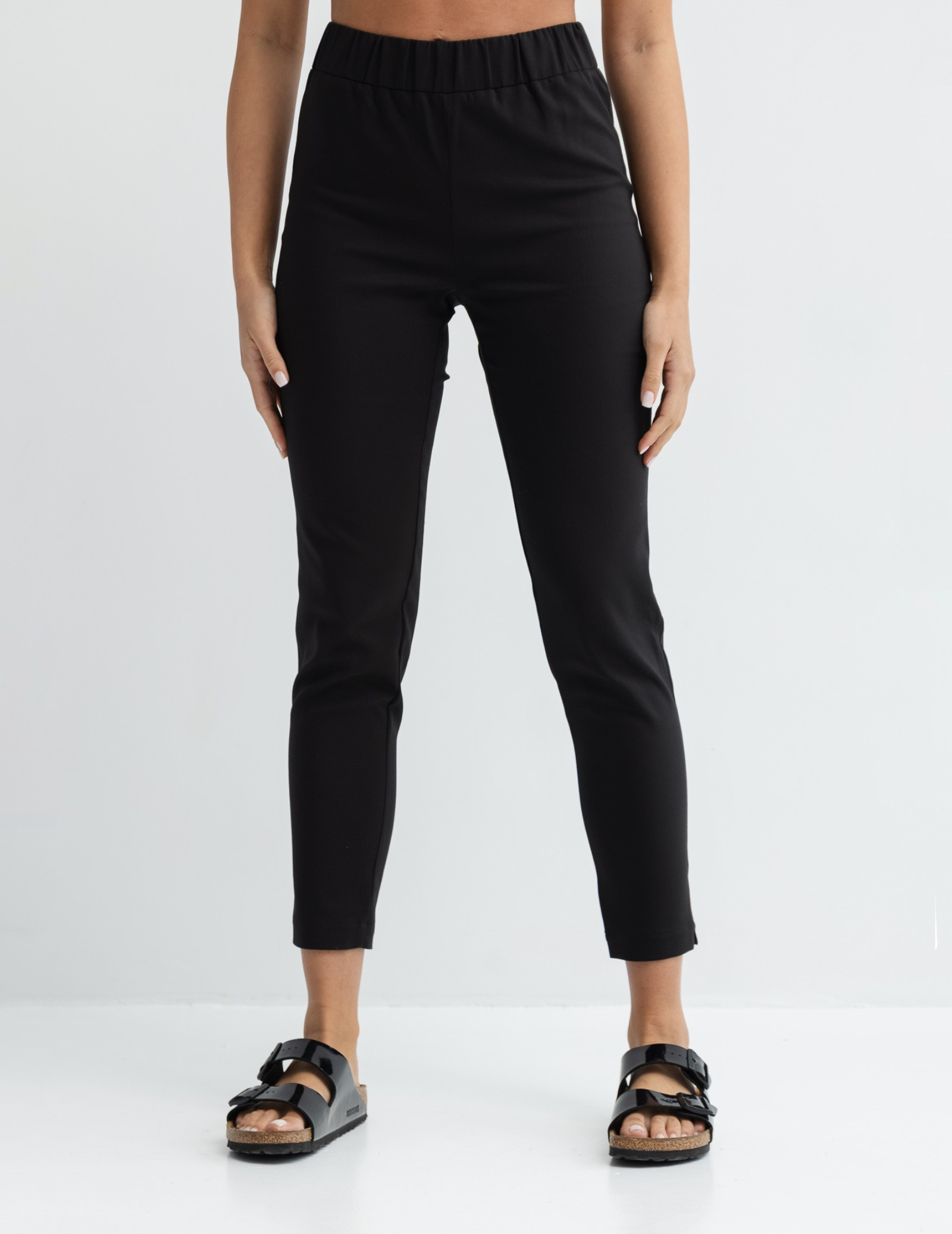 Slim Fit-Hose - Echtes Schwarz