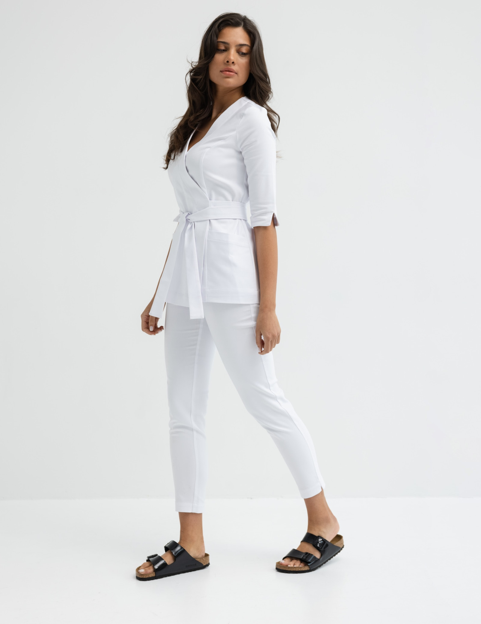 Damen Medizinische Hose Slim Fit - WHITE