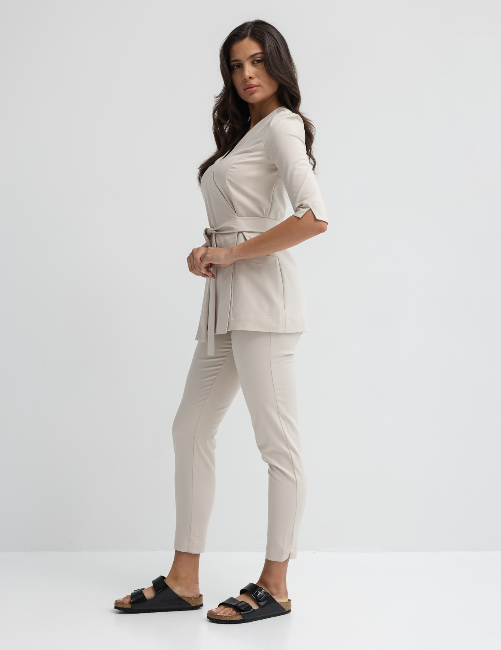 Damen Medizinische Hose Slim Fit - NUDE