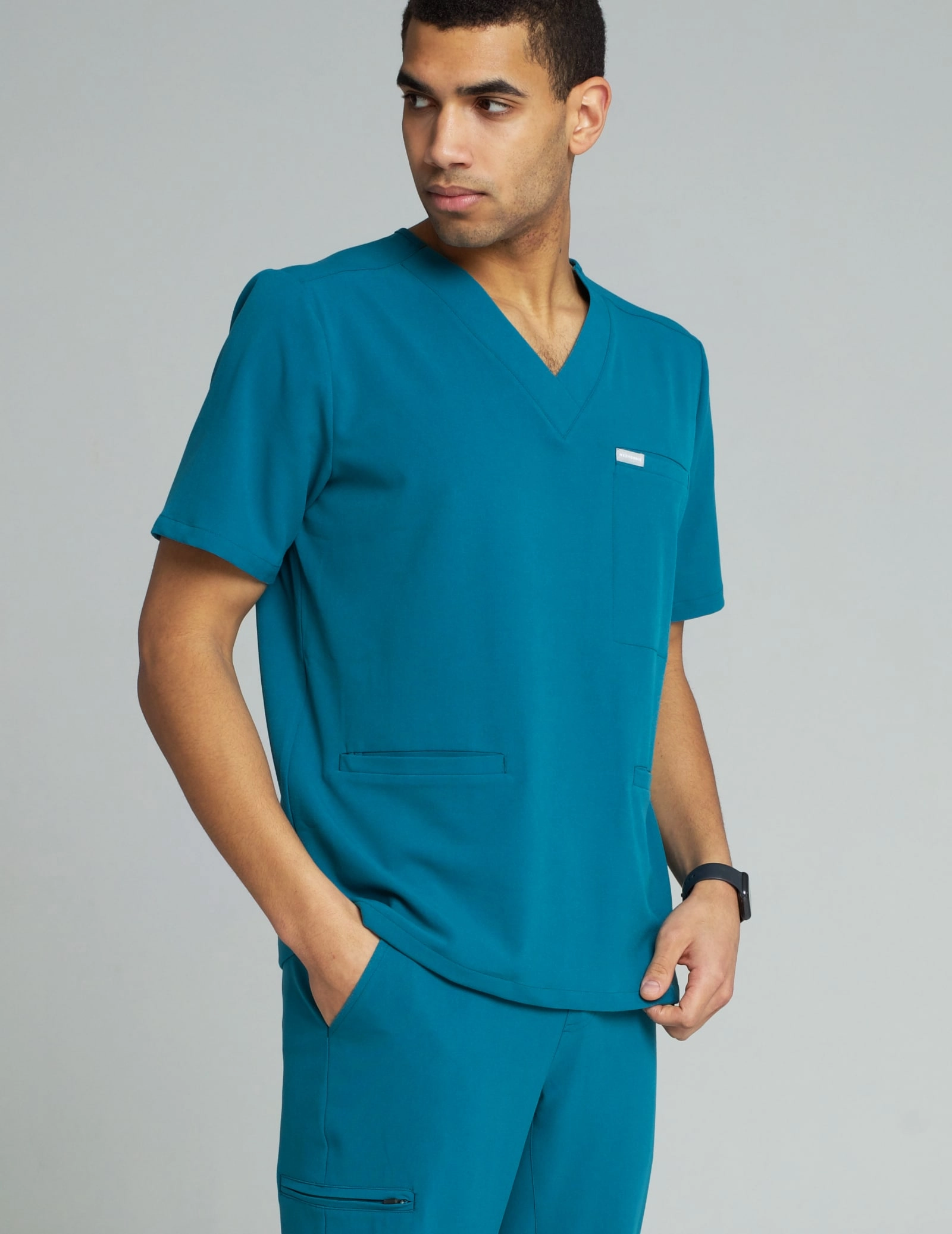 Medizinische Bluse Birbal - OCEAN BLUE