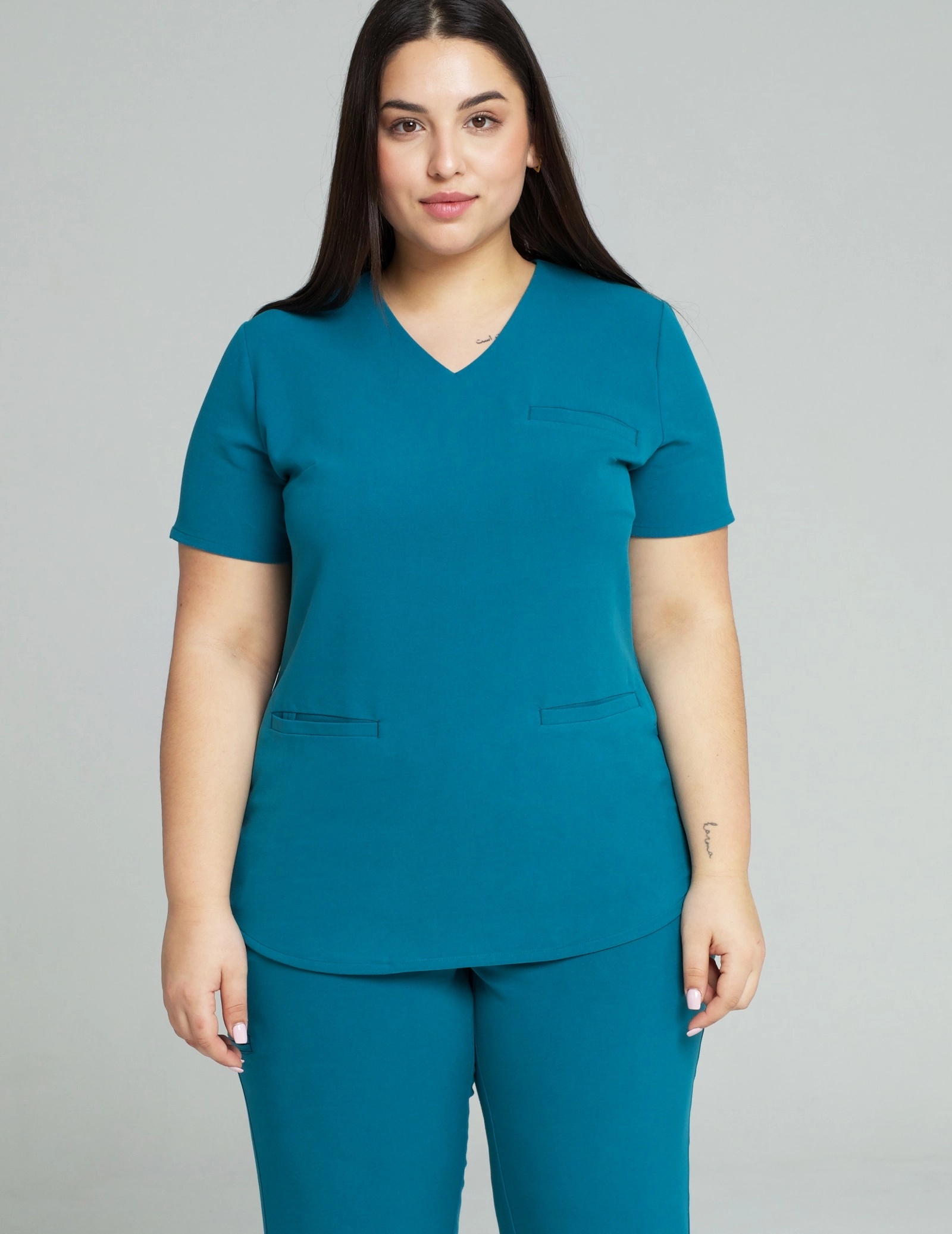 Medizinische Bluse Grace - OCEAN BLUE