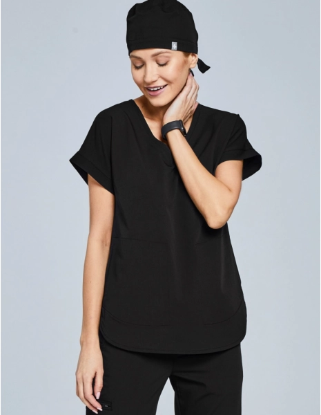 Chirurgische Kappe schwarz