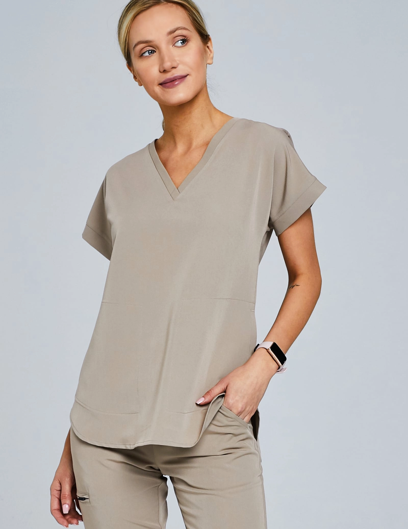 Medizinische Bluse Kendall - BEIGE