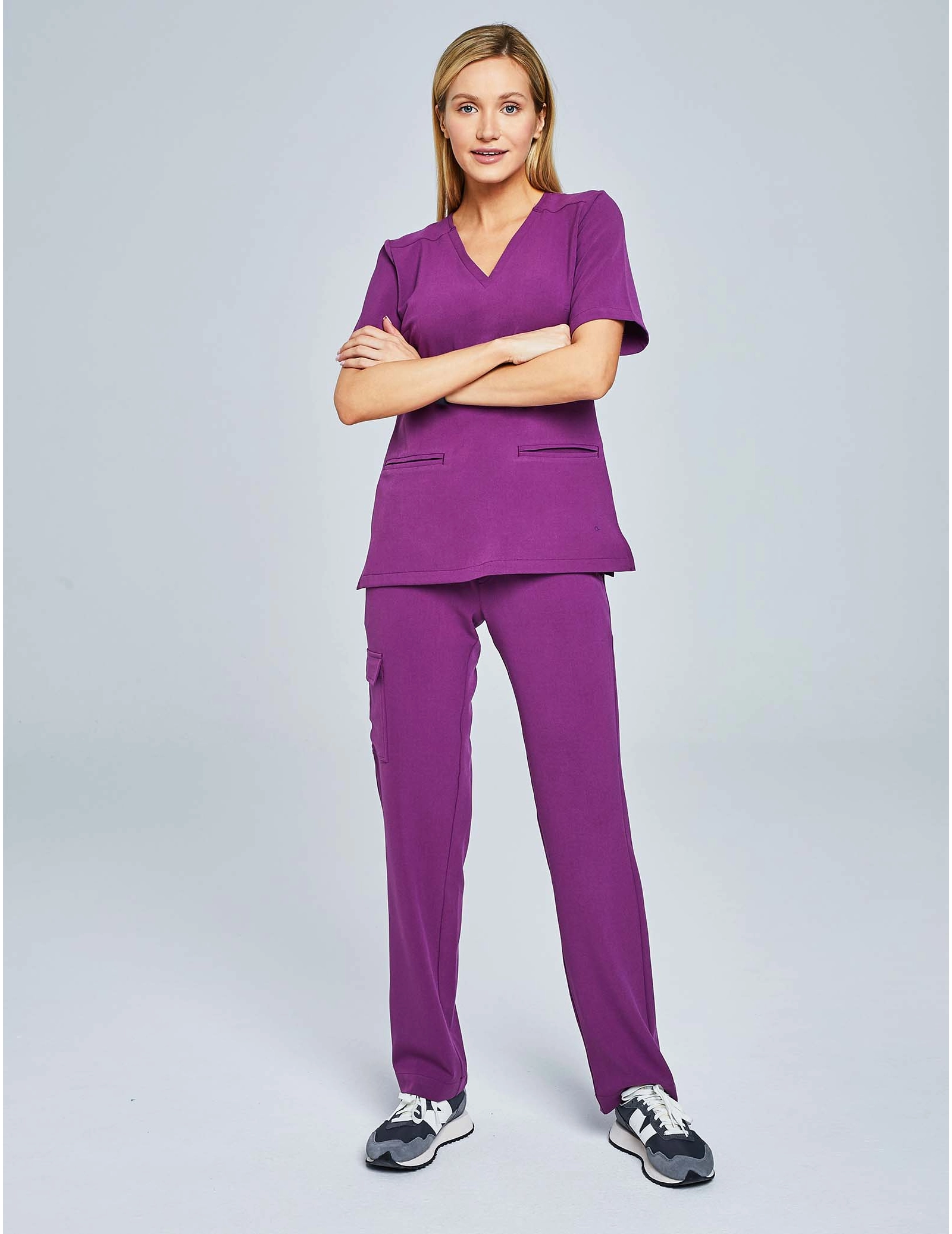 Medizinischer Kasack Casy - GRAPE PURPLE Medizinischer Kasack Casy - GRAPE PURPLE