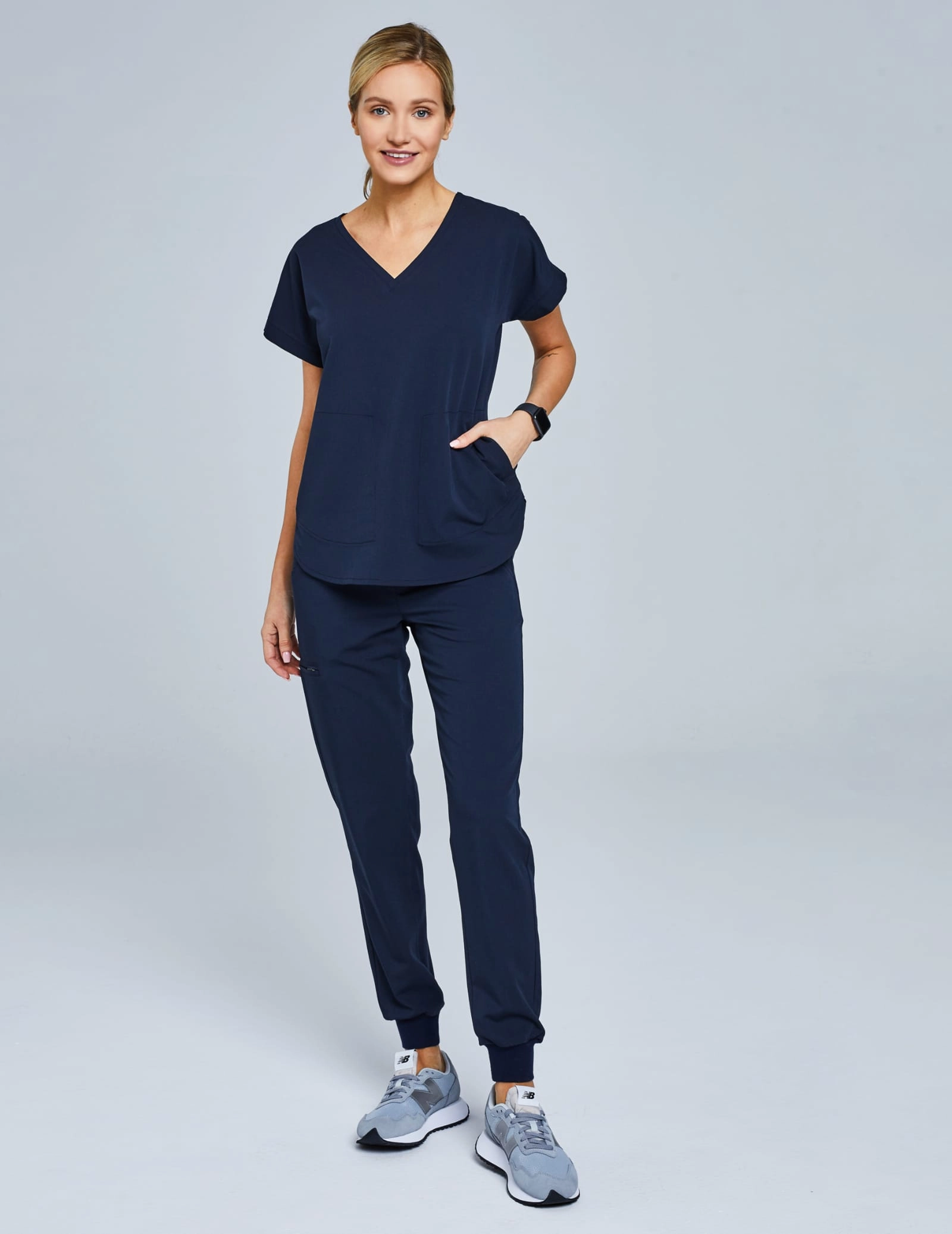 Kendall Medical Bluse - NACHTBLAU