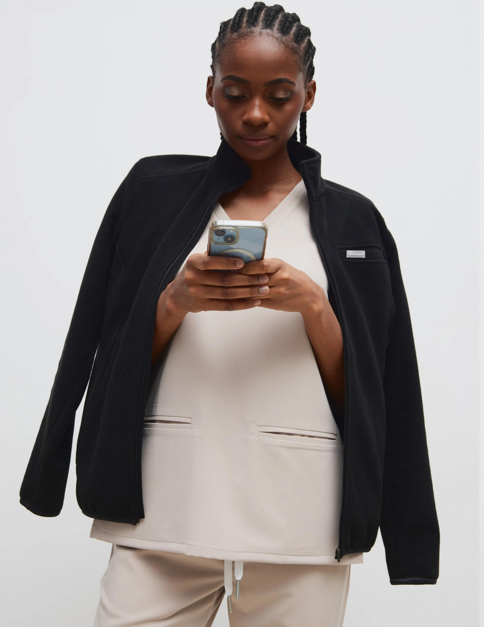 Damen Fleecejacke COZY HEAT- BLACK