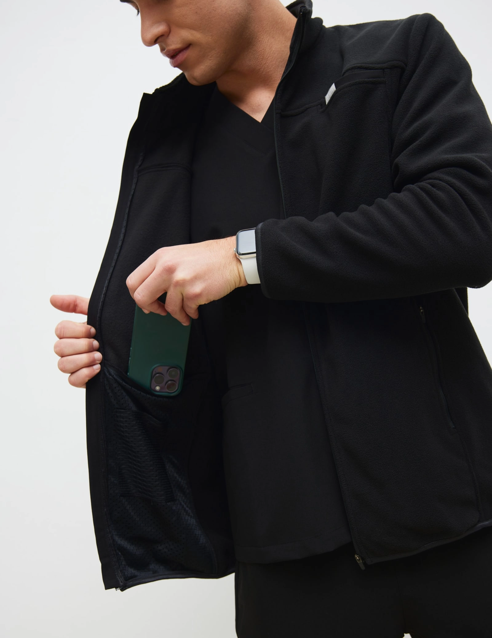 Herren Fleecejacke COZY HEAT - BLACK