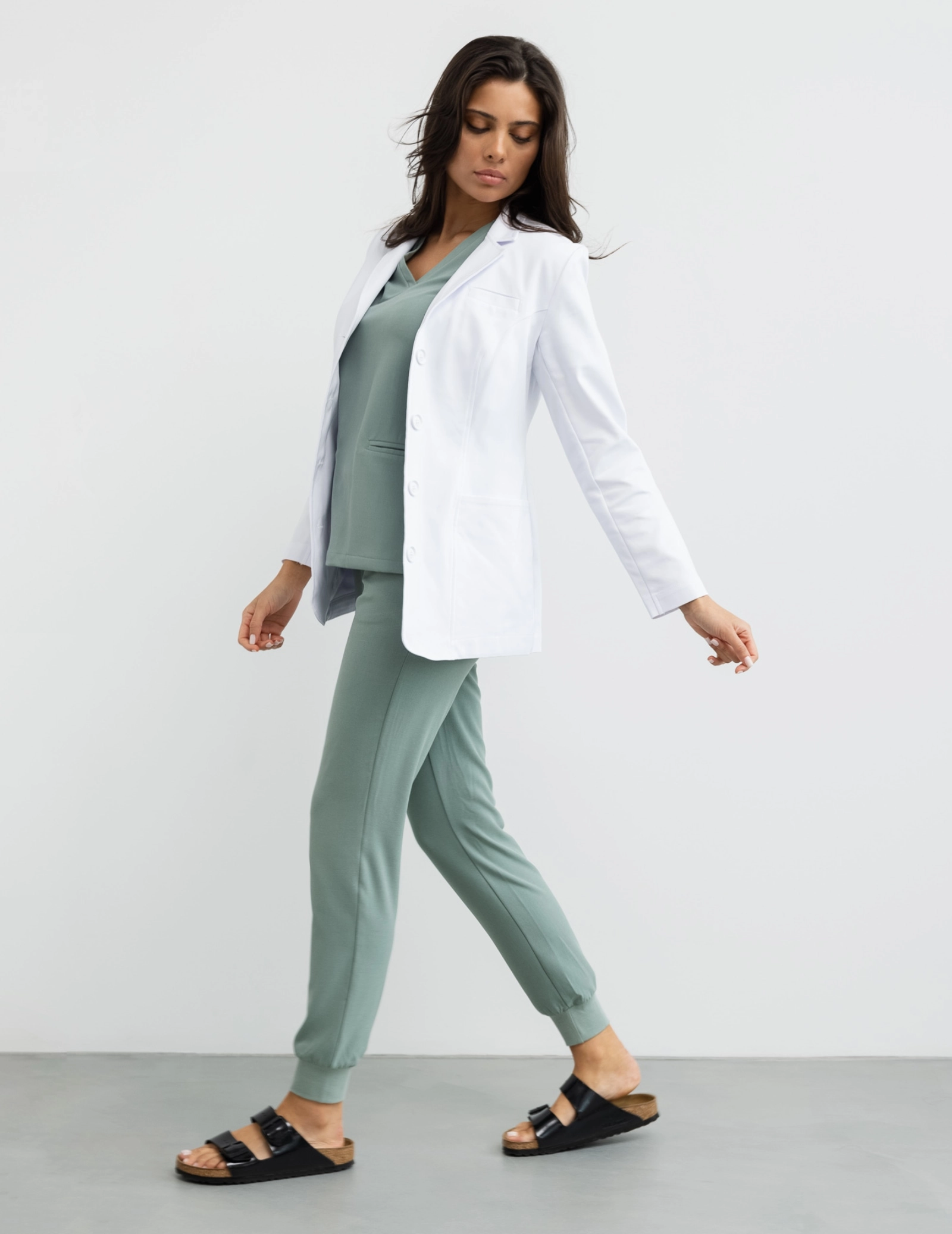 Damen Medizinischer Kittel Slim Fit - MADISON SHORT
