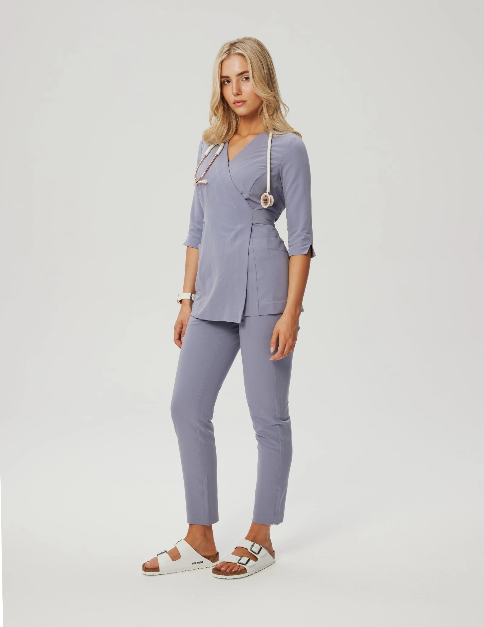 Medizinische Wickelbluse Rosalie - MILKY LAVENDER Medizinische Wickelbluse Rosalie - MILKY LAVENDER