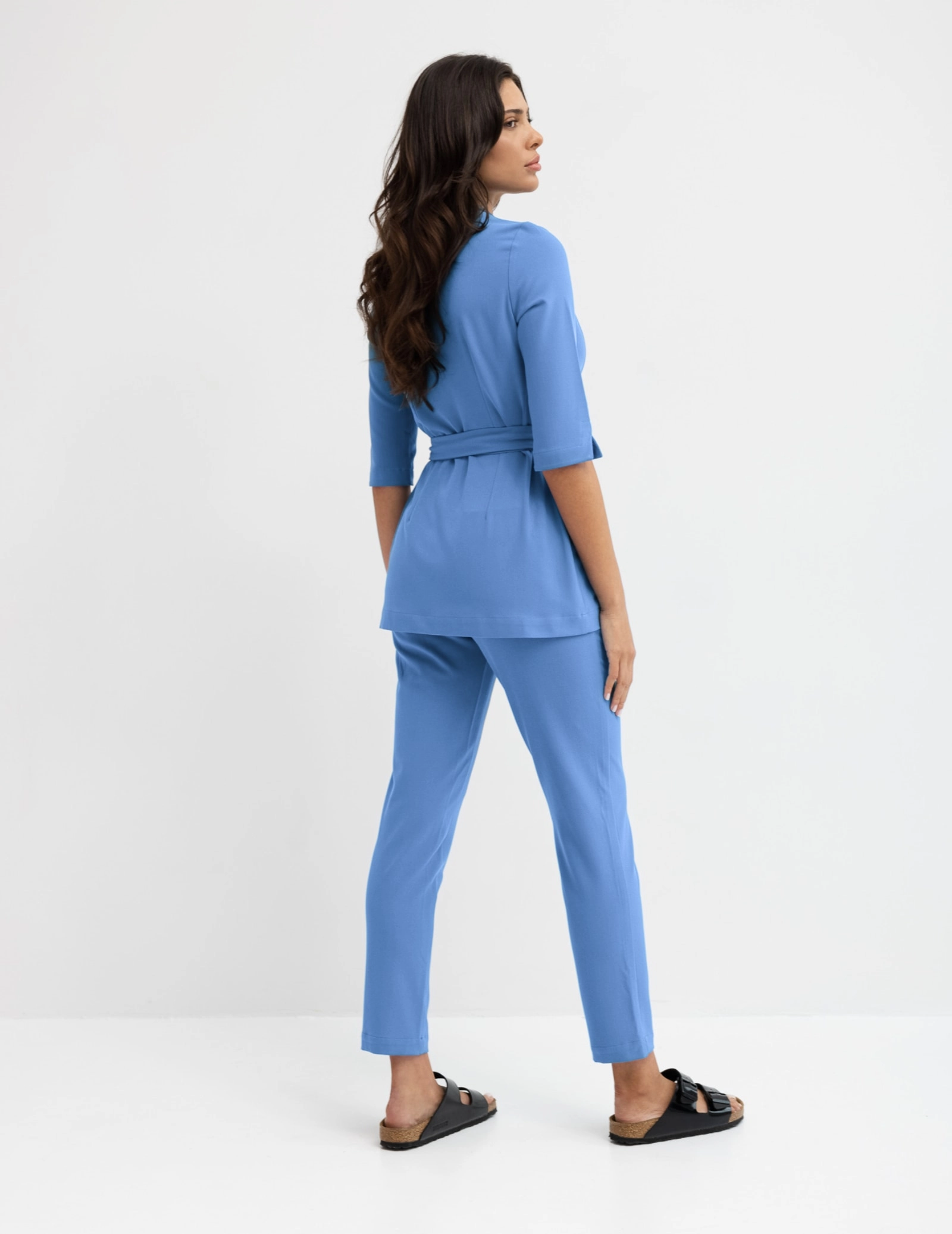 Medizinische Wickelbluse Rosalie - MARINA BLUE Medizinische Wickelbluse Rosalie - MARINA BLUE