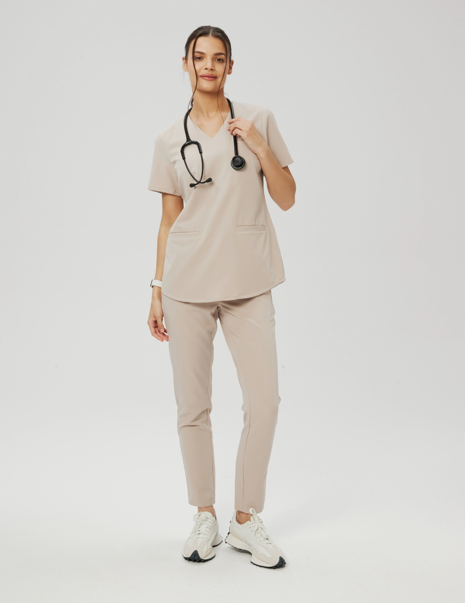 Medizinische Bluse Grace - BEIGE