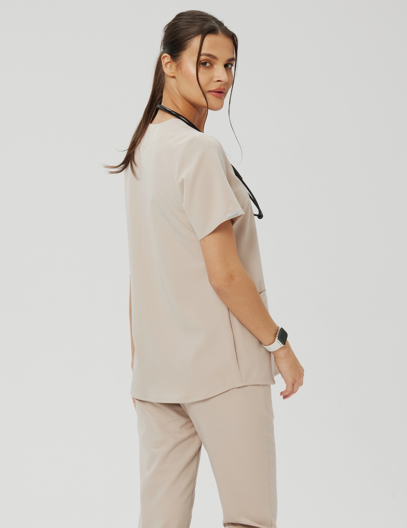 Medizinische Bluse Grace - BEIGE