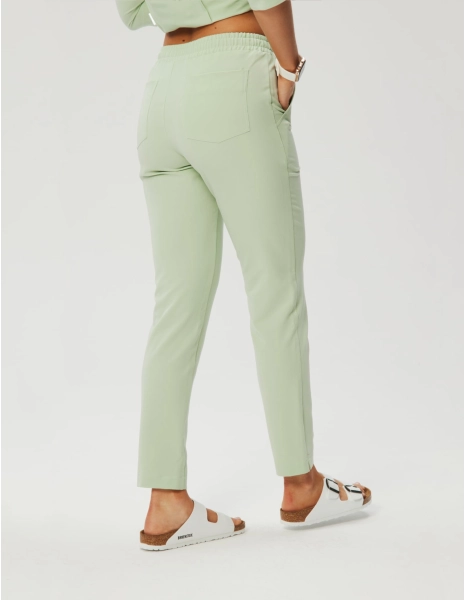 Damen Basic Hose  - MATCHA...