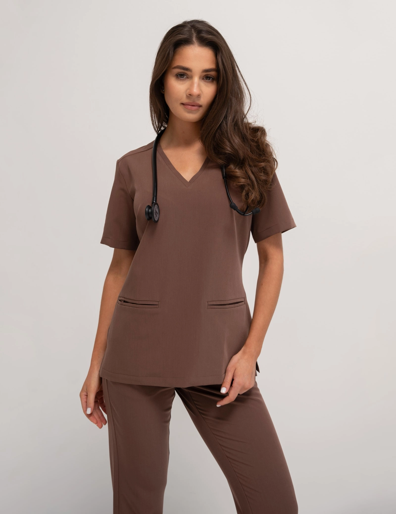 Medizinischer Kasack Casy - MILKY BROWN