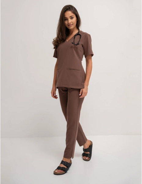 Damen Basic Hose  - MILKY...