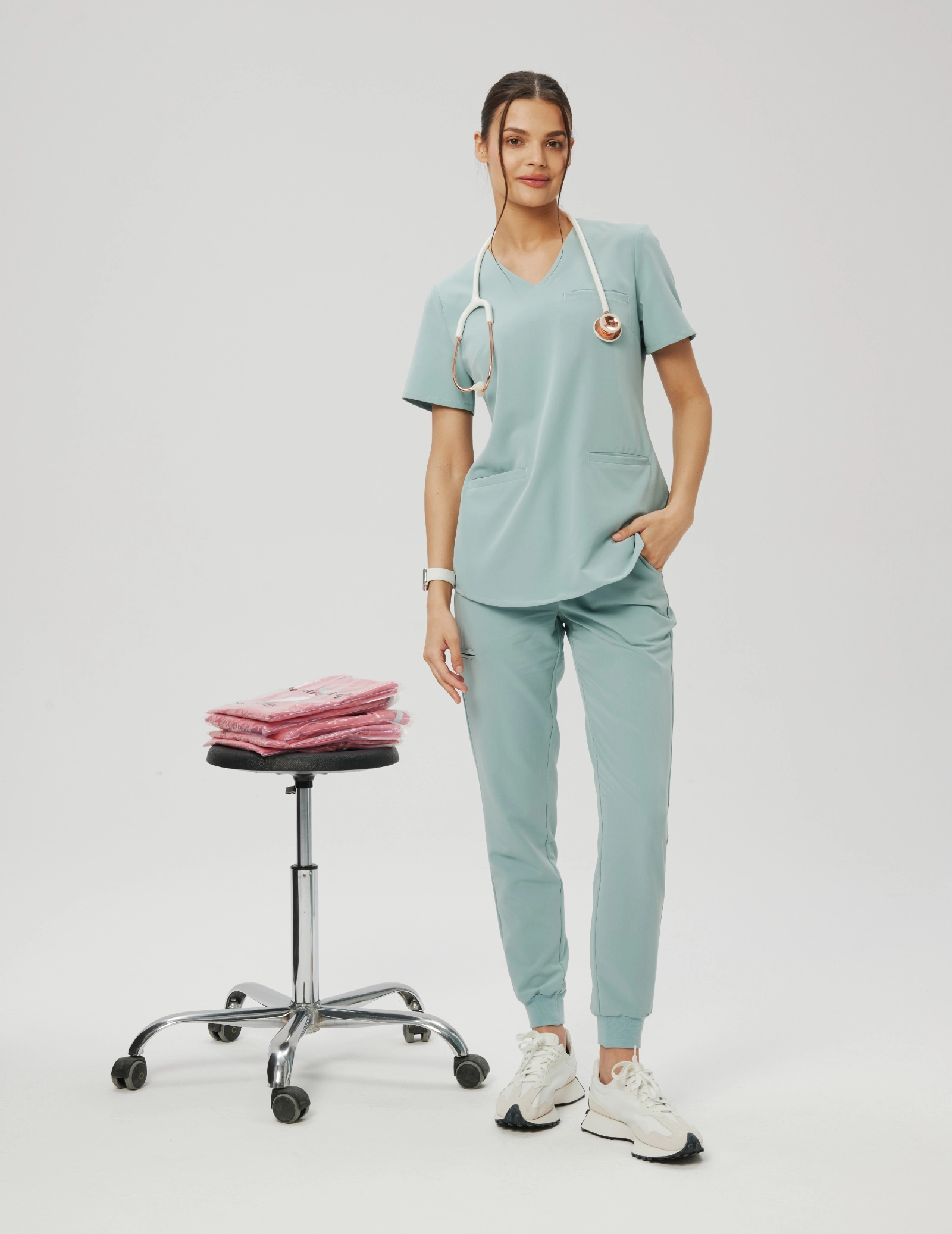 Medizinische Bluse Grace - BEIGE Medizinische Bluse Grace - BEIGE