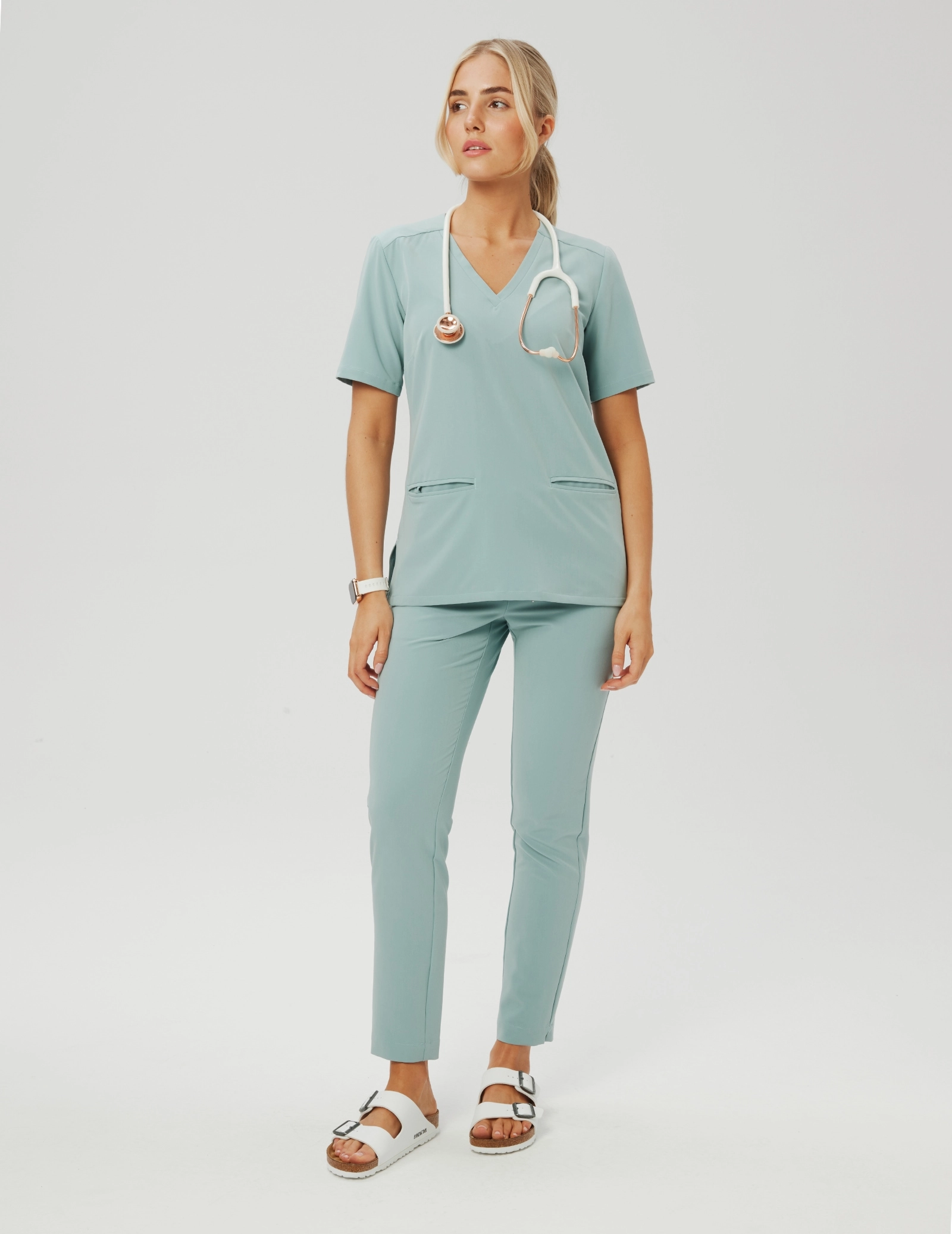 Medizinischer Kasack Casy - ICE BLUE