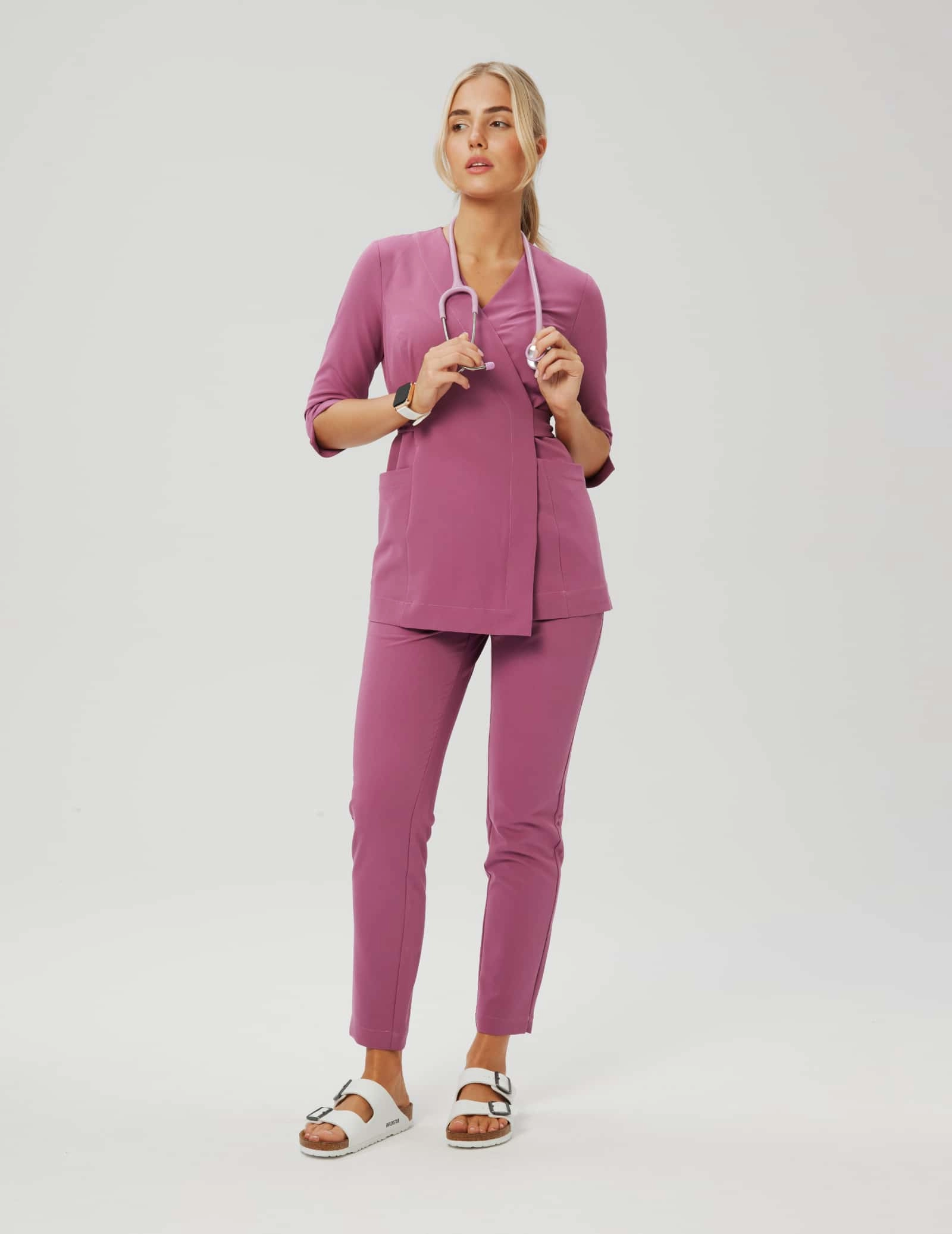Medizinische Wickelbluse Rosalie - BERRY SHAKE Medizinische Wickelbluse Rosalie - BERRY SHAKE
