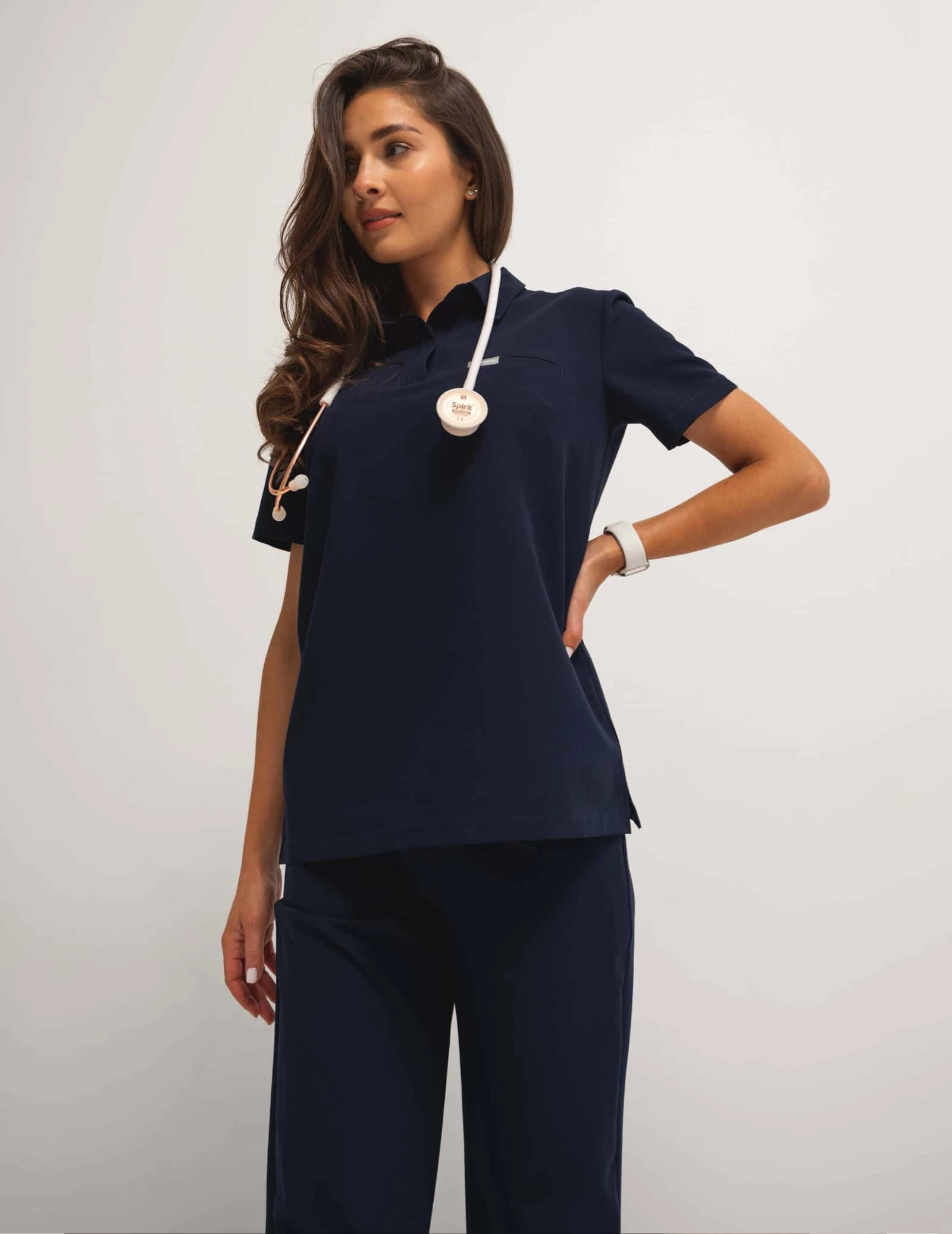 Medizinischer Kasack Polo- DARK NAVY
