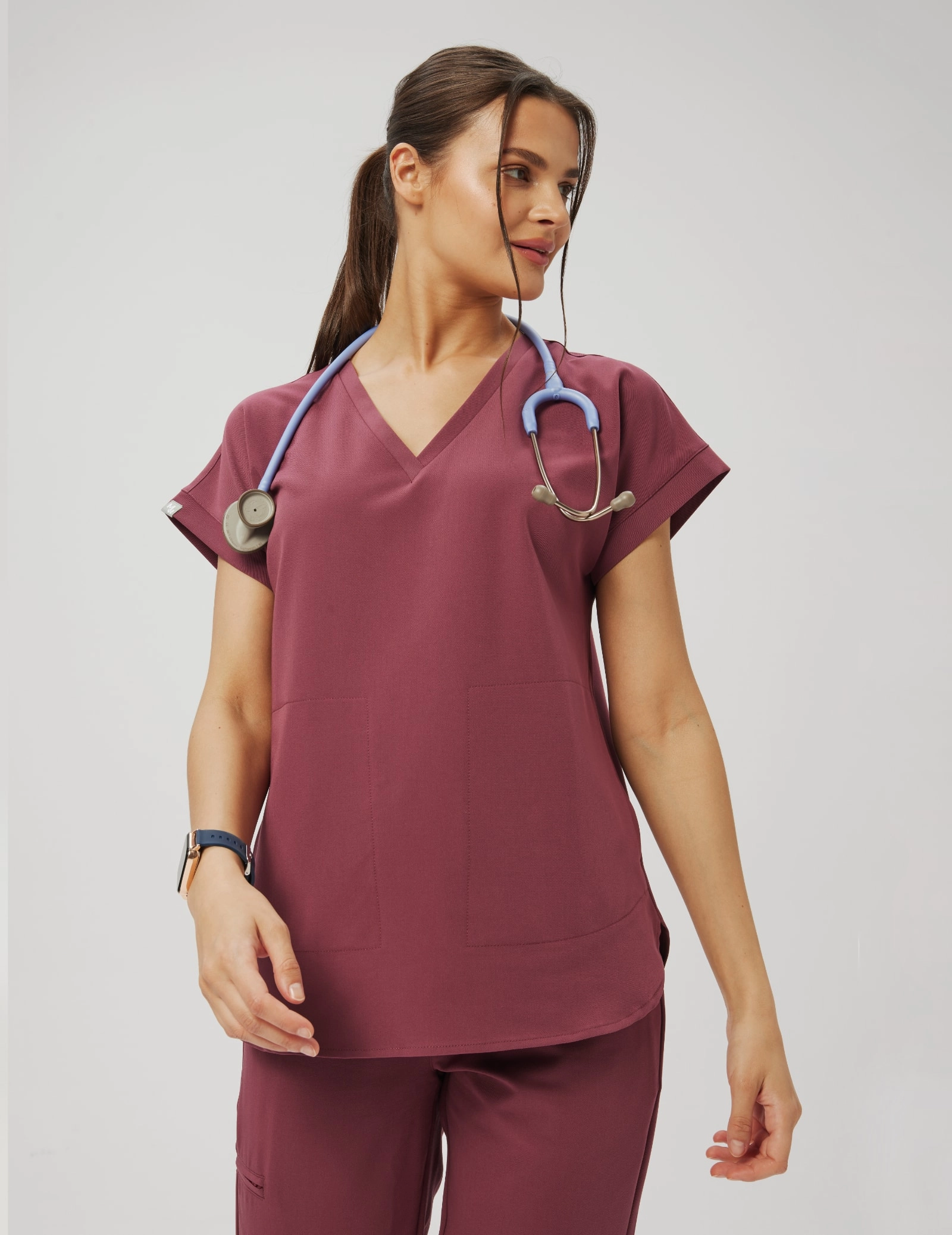 MEDIZINISCHE BLUSE Kendall - MULLED WINE MEDIZINISCHE BLUSE Kendall - MULLED WINE