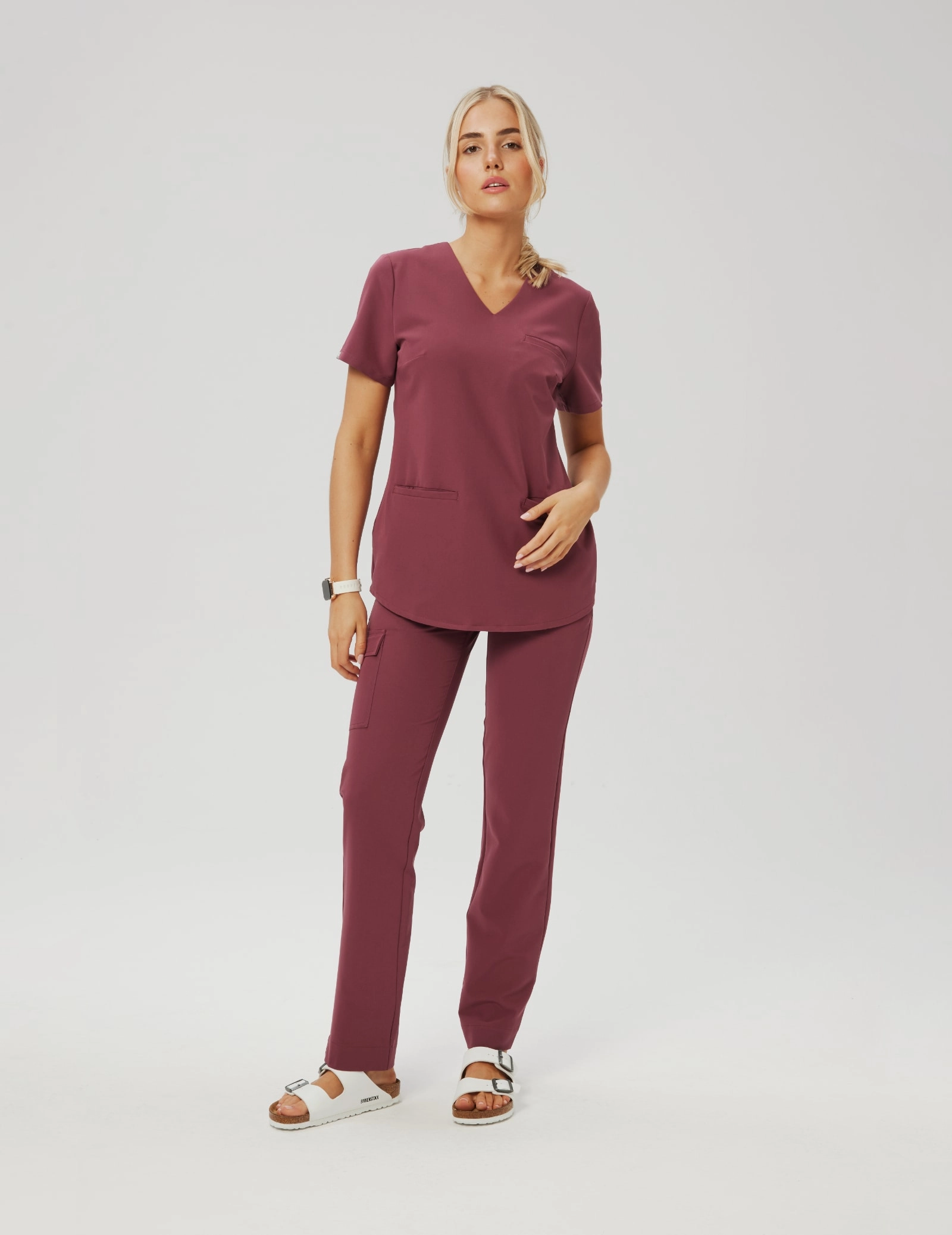 Medizinische Bluse Grace - MULLED WINE Medizinische Bluse Grace - MULLED WINE