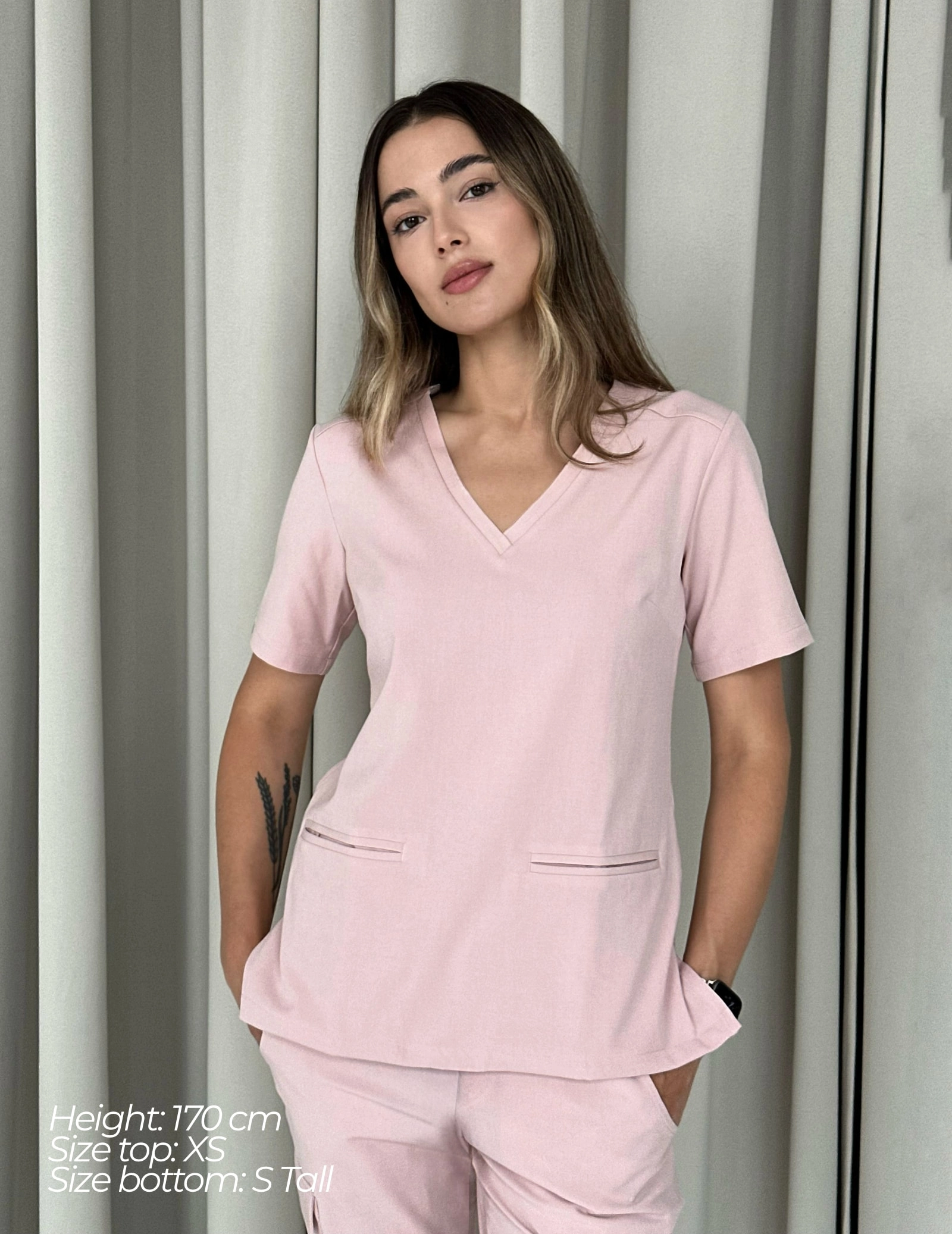 Medizinischer Kasack Casy- DUSTY ROSE