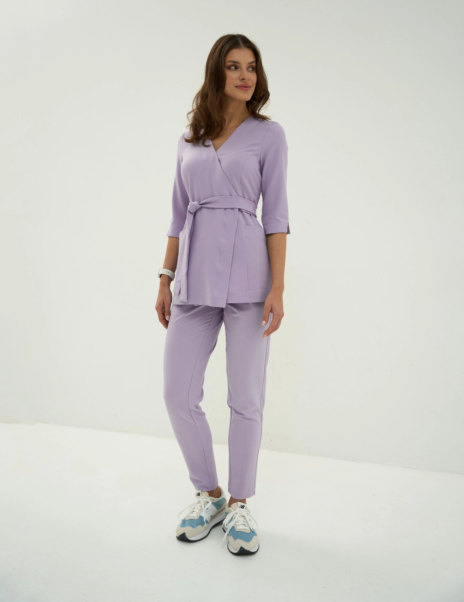 Medizinische Wickelbluse Rosalie - PURPLE HEATHER Medizinische Wickelbluse Rosalie - PURPLE HEATHER