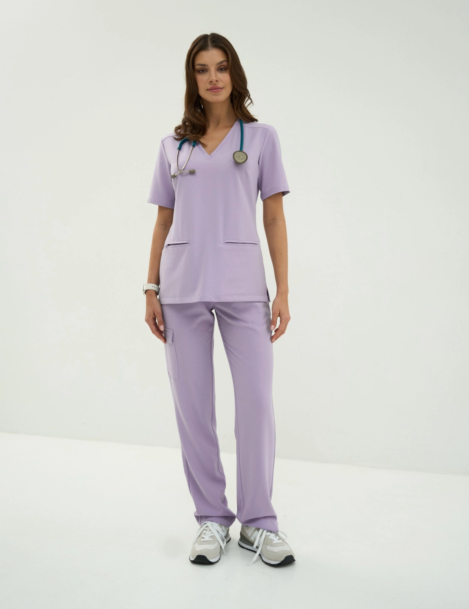 Medizinischer Kasack Casy- PURPLE HEATHER