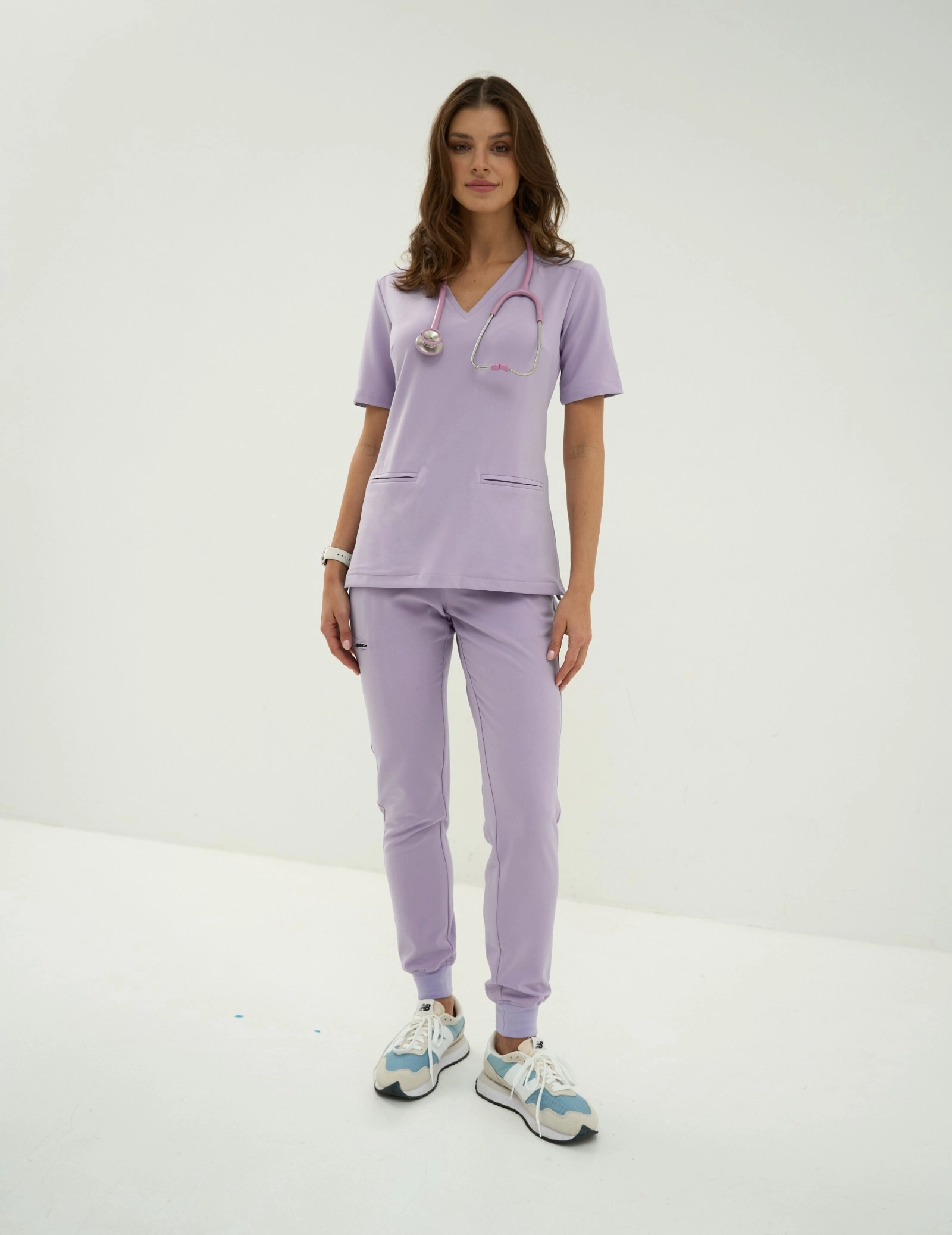 Medizinischer Kasack Casy- PURPLE HEATHER