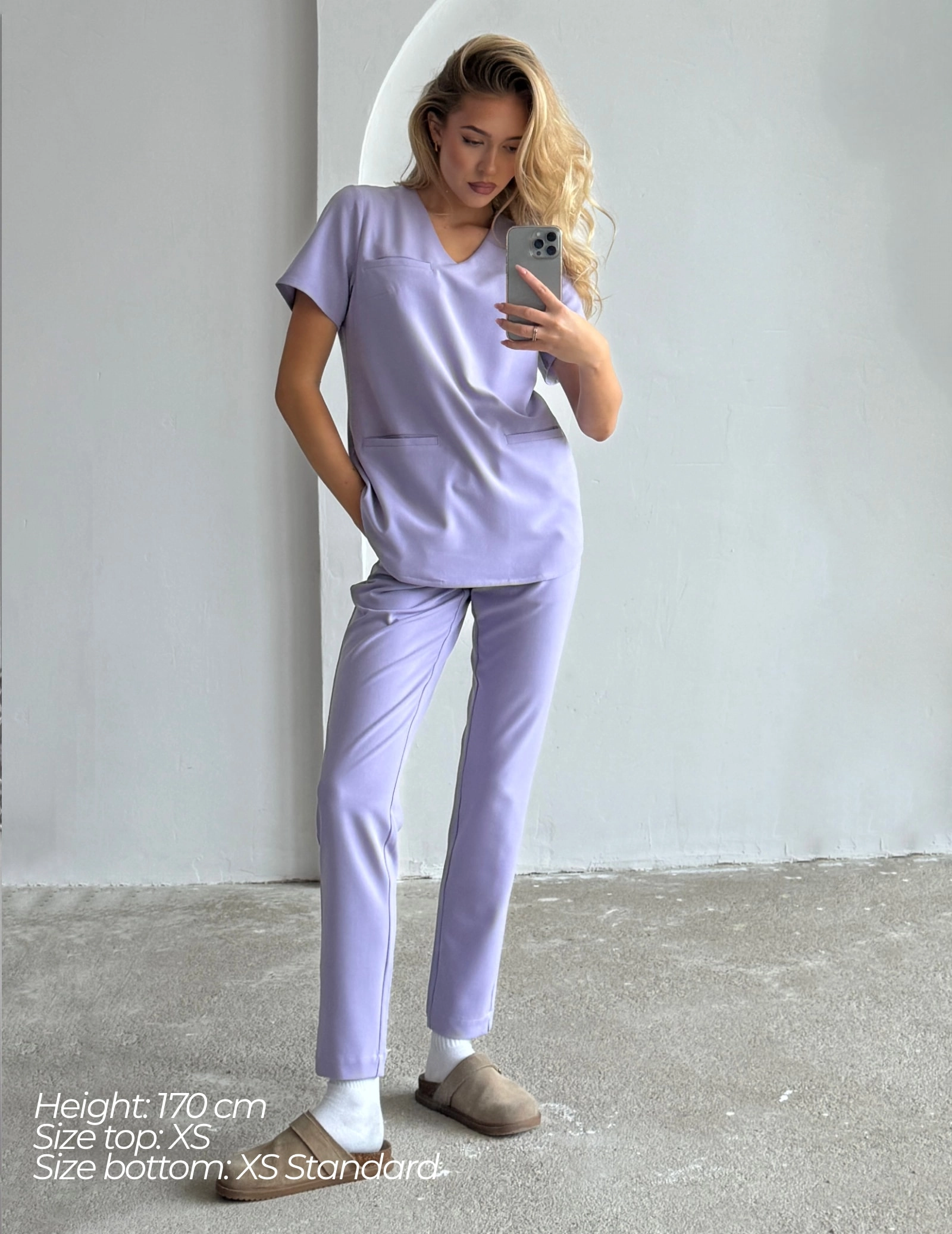 Medizinischer Kasack Grace - PURPLE HEATHER