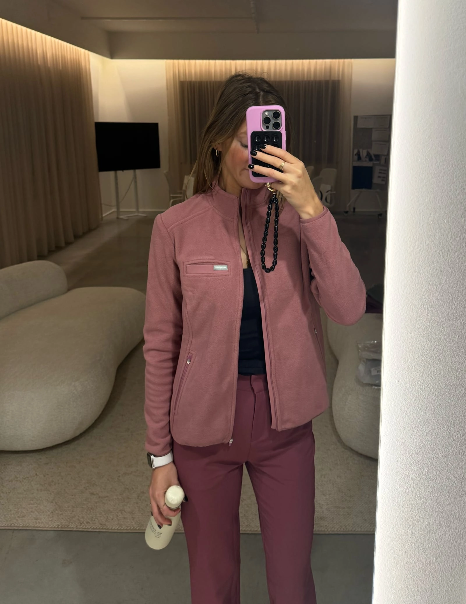 DAMEN FLEECEJACKE COZY HEAT - Woodrose
