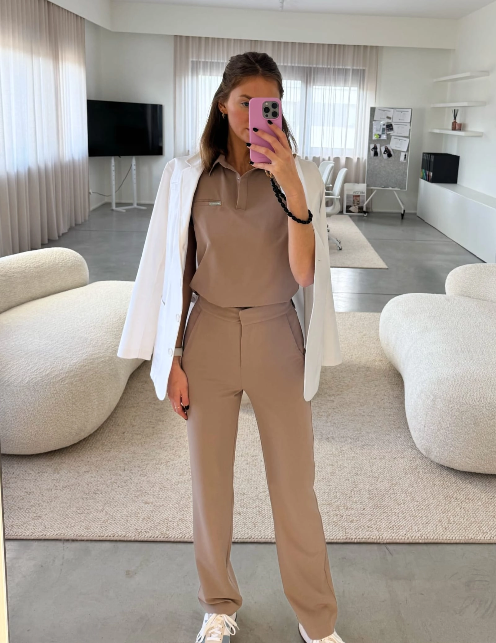 Medizinischer Kasack Polo - BEIGE