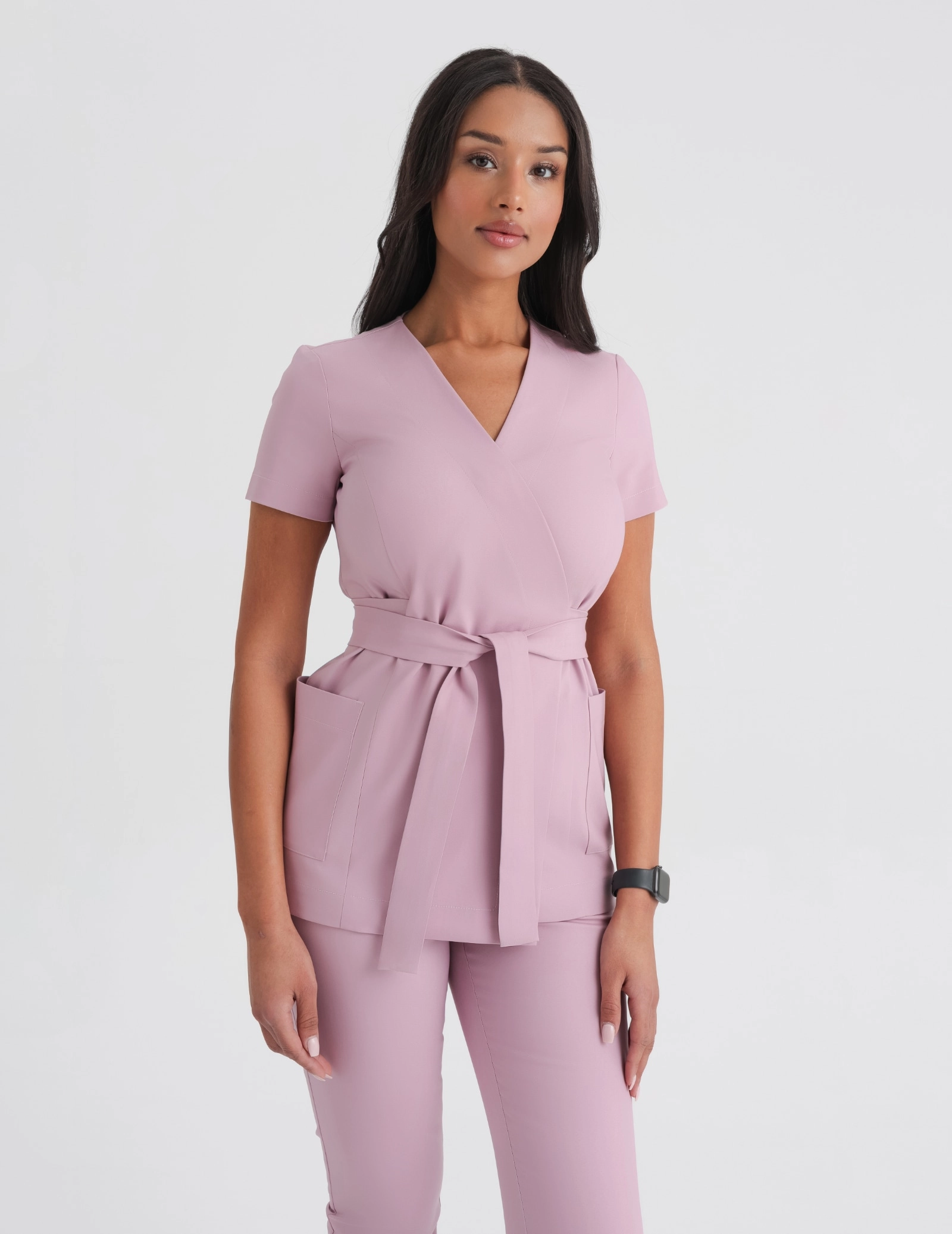 Medizinischer Kasack zum Binden Auri- FRENCH PINK