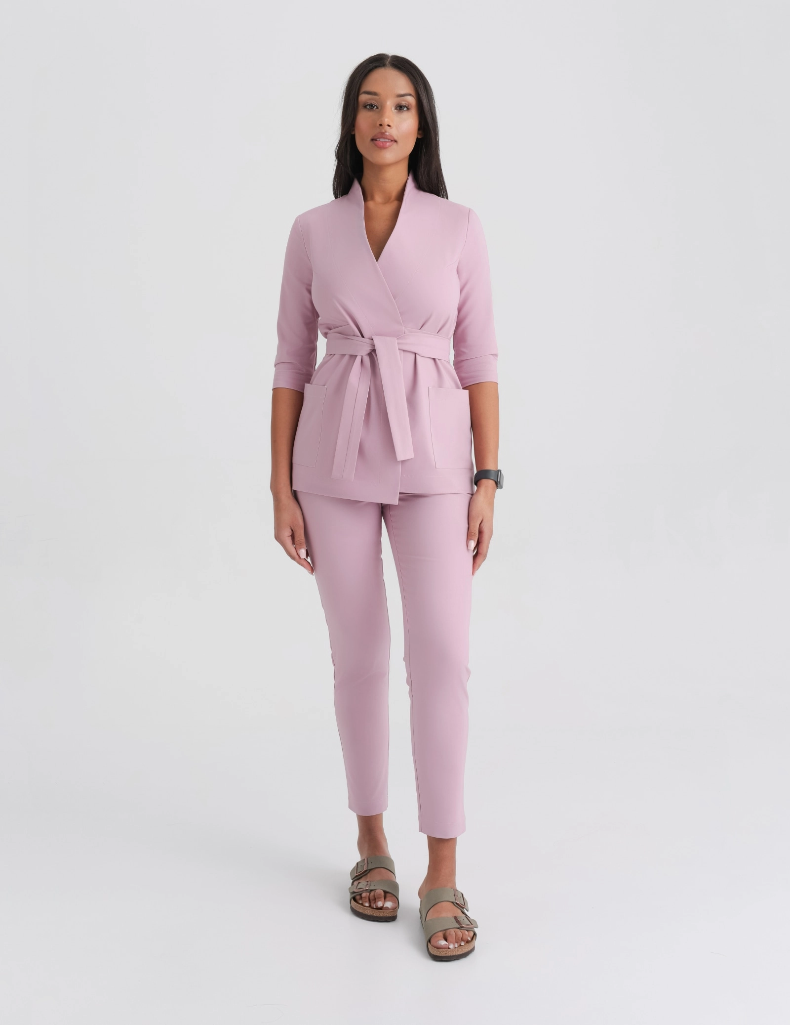 Damen Medizinische Hose Slim Fit - FRENCH PINK