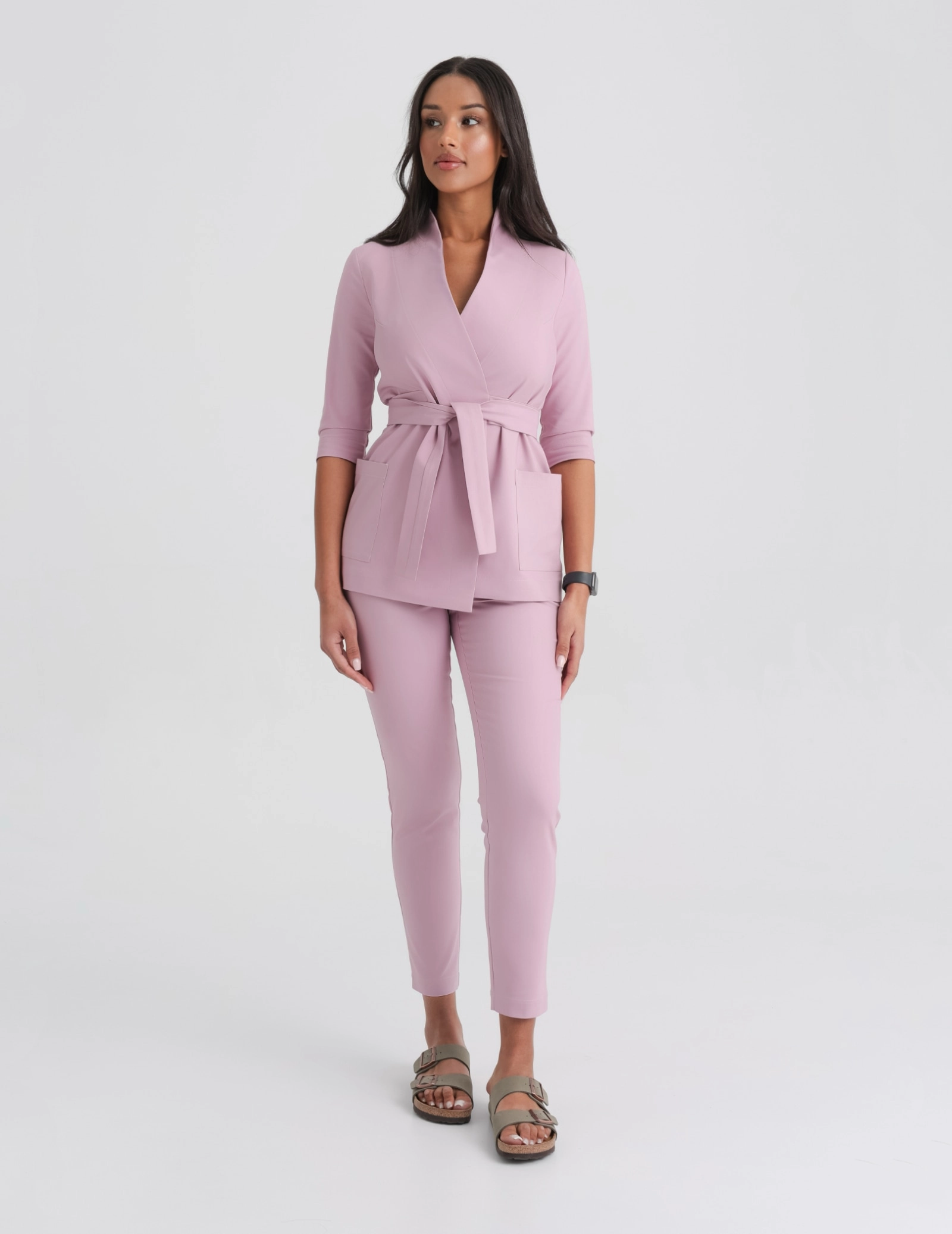 Damen Medizinische Hose Slim Fit - FRENCH PINK