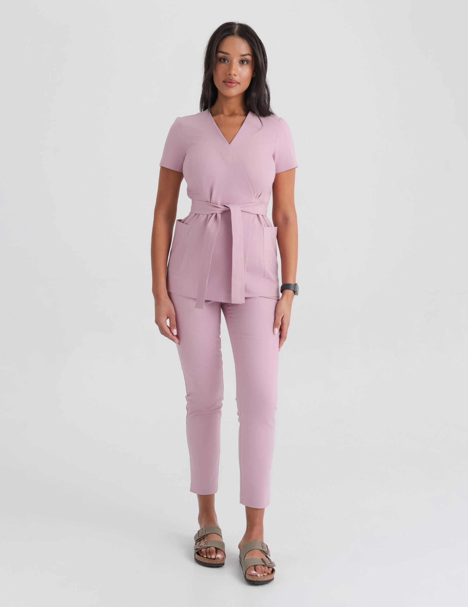 Damen Medizinische Hose Slim Fit - FRENCH PINK
