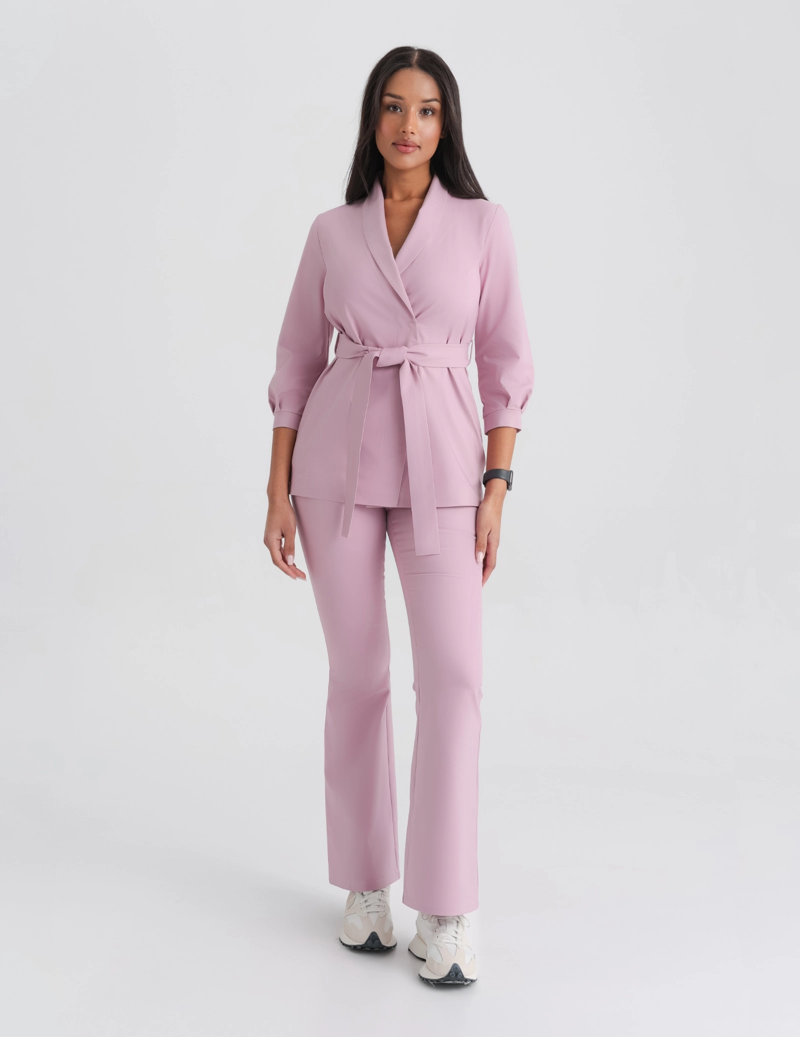 Damen Medizinische Hose Flare - FRENCH PINK