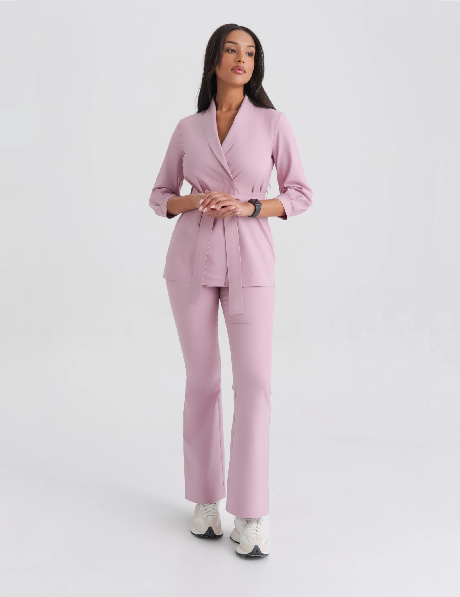 Damen Medizinische Hose Flare - FRENCH PINK