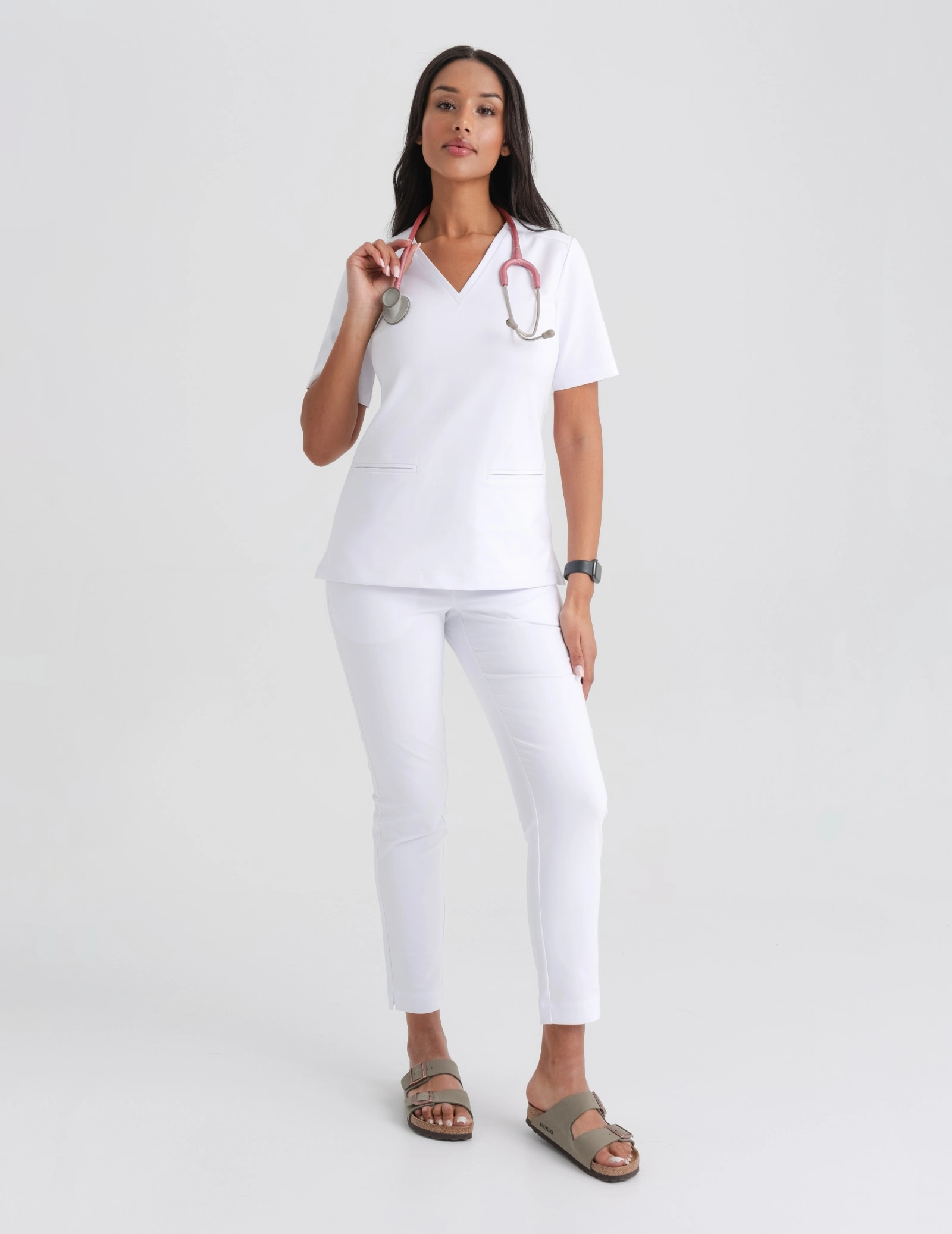 Damen Basic Hose - WHITE