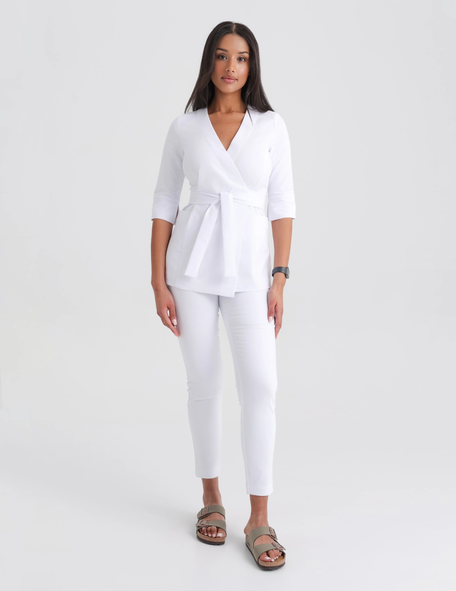 Damen Medizinische Hose Slim Fit - WHITE